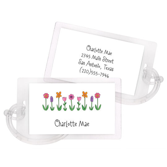 Wild Flowers Luggage Tags